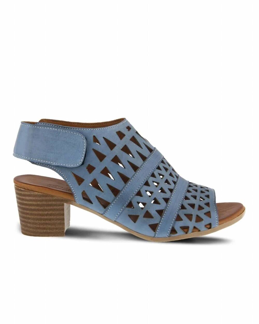 NEW SPRING STEP SHOES women's dorotha leather sandal in blue